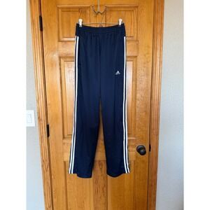 Adidas Climalite Navy Blue Track Pants Women Small X28632 3 Stripe Athletic Zip
